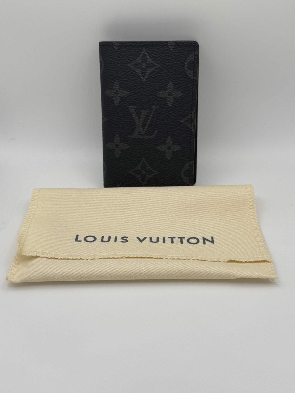 Louis Vuitton Black and Gray Monogram Card & Key Holder - Picture 2 of 4